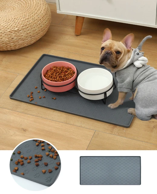 Dog Food Mat - Pet Puppy Cat Feeding Mat Waterproof Dog Food Water