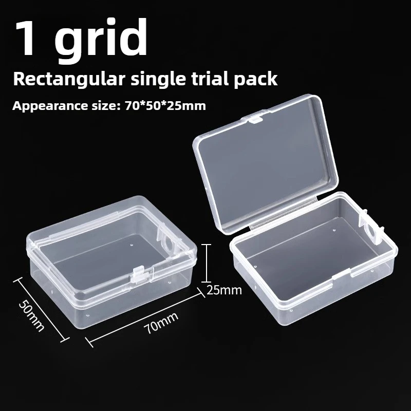 Multi Grid Klar Kunststoff Box Rechteckige Box Schraubendreher Bits Werkzeuge Staubdicht Wasserdicht Verpackung Lagerung Fällen Container – Detail 12