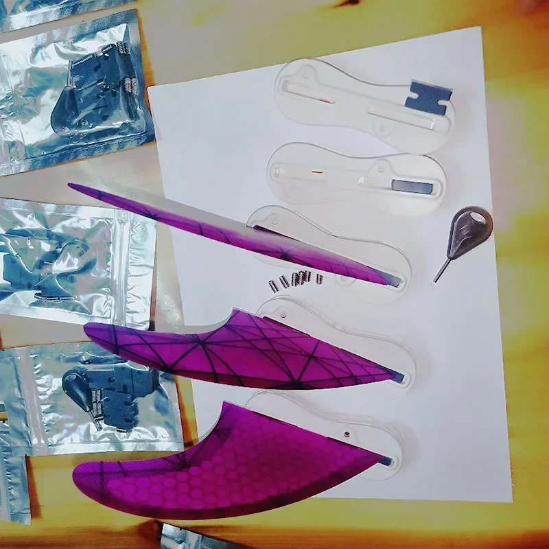 BiLong FCS II Compatibility Kit Tab Infill Kit Tab BiLong FCS II Fin Box Fin Key Grub Surfboard Screws Accesorios Surf