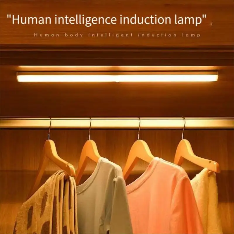 LED Intelligent Wireless Long Strip Body Sensor Lighting Bedroom Night Light USB Charging Electromagnetic Suction Cabinet Light night light motion sensor night light led night light motion sensor led light led cabinet lights motion sensor light motion sensor lamp led light strips led motion sensor light led night lamp led light strip led atmosphere lights