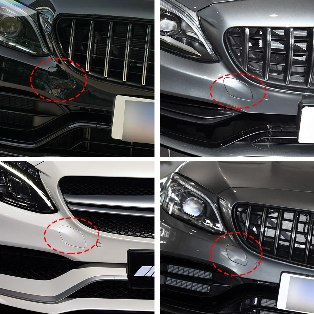 메르세데스 W205 AMG 자동차 앞 범퍼 견인 커버, 벤츠 C 클래스 C63 AMG 2015-2021 2058851024