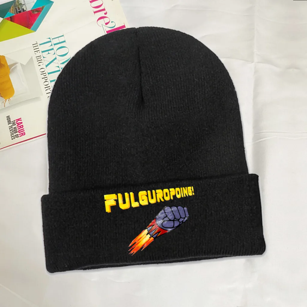 

UFO Robot Grendizer Anime Skullies Beanies Caps Fulguropoing Knitted Winter Warm Bonnet Hats Unisex Ski Cap