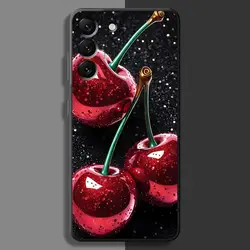 Cherry Pattern Phone Case - Stylish Protective Cover with Cherry Design - Galaxy A42 5G (Mix06)