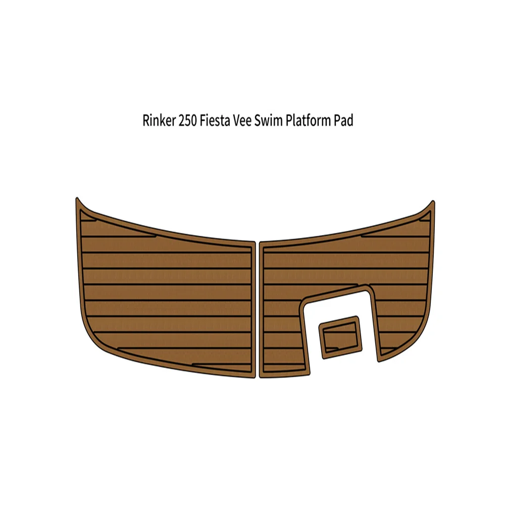 Rinker 250 Fiesta Vee Swim Platform Step Pad Boat EVA Foam Teak Deck Floor Mat SeaDek MarineMat Gatorstep Style Self Adhesive 2018 monterey 268 ss swim platform step pad boat eva foam faux teak deck floor seadek marinemat gatorstep style self adhesive