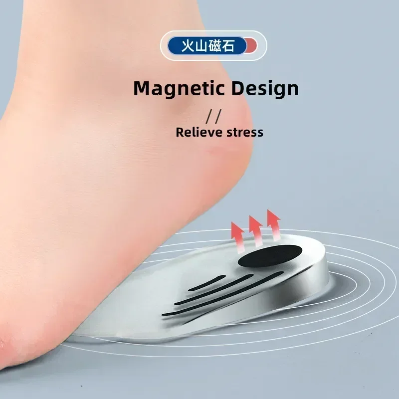 6 pieces silicone bone insoles for feet O/X type leg arch correction gel shoe insole magnetic massage foot care platforms