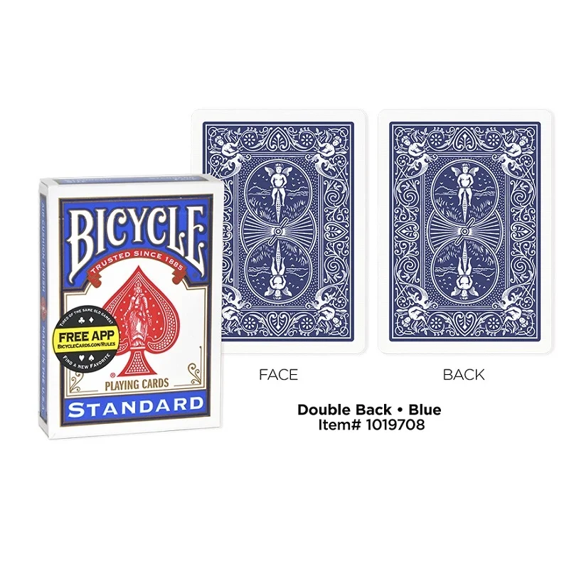 Custom Gaff Deck - Choose From Bicycle Blank, Double-Faced, Red/Blue Back Playing Cards