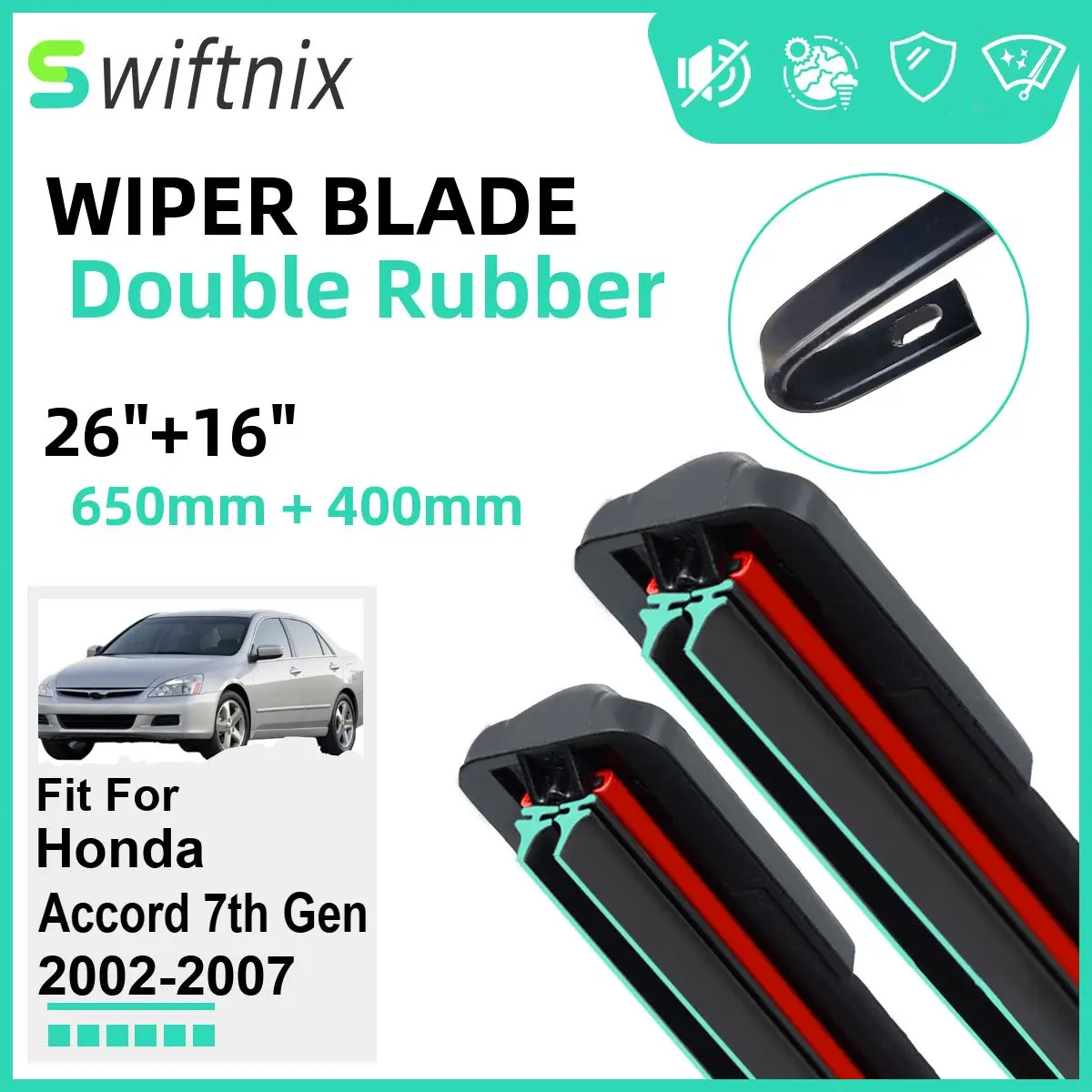 06 Honda Accord Wiper Blade Size