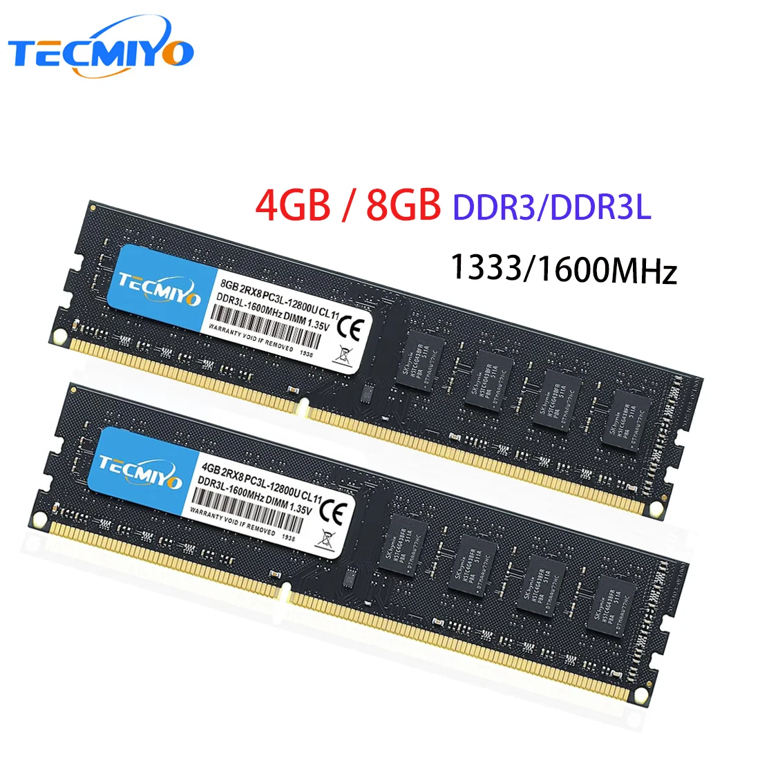 TECMIYO DDR3-1333 RAM GB (2 X GB) PC3-10600S DDR3 1333 MHZ