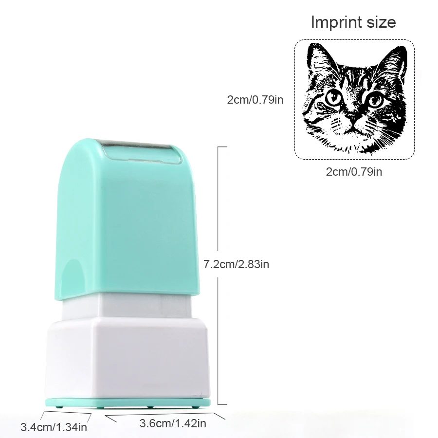 Pet portrait stamps DIY dog shaped stamps personalized cat and dog souvenirs gifts 5-color ink options