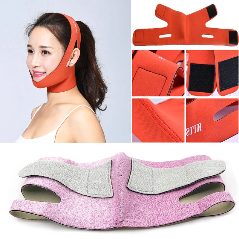 

Face Slim V-Line Lift Up Belt Women Slimming Chin Cheek Slim Lift Up Mask V Face Line Belt Anti Wrinkle Strap Band Facial Lift