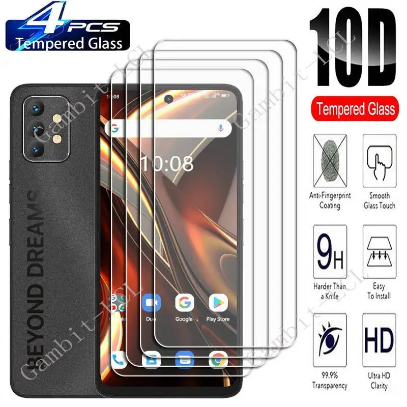 

4PCS For UMIDIGI A13 Pro Max 5G 6.8 Screen Protective Tempered Glass UMIDIGIA13ProMax A13ProMax Protection смартфоны Cover Film