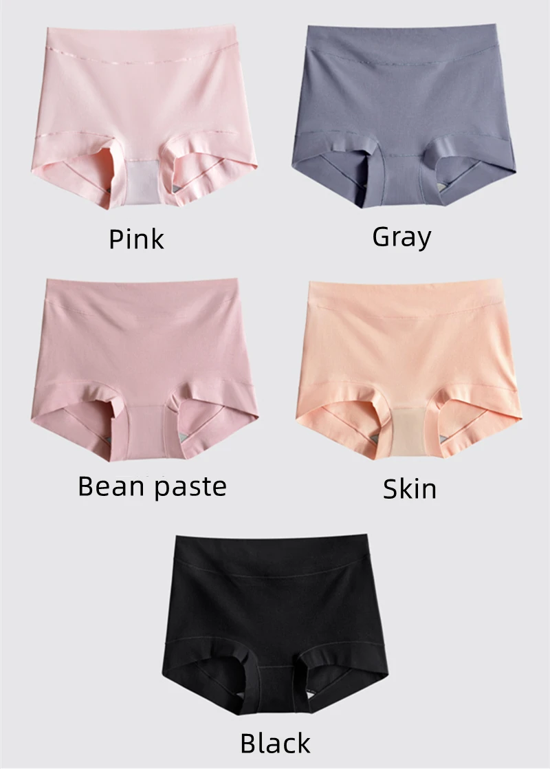 2pcs Women Cotton Panties High-Rise Plus Size M-4XL Female Underwear Boxers Shorts Comfort Underpants Sexy Intimates Lingerie