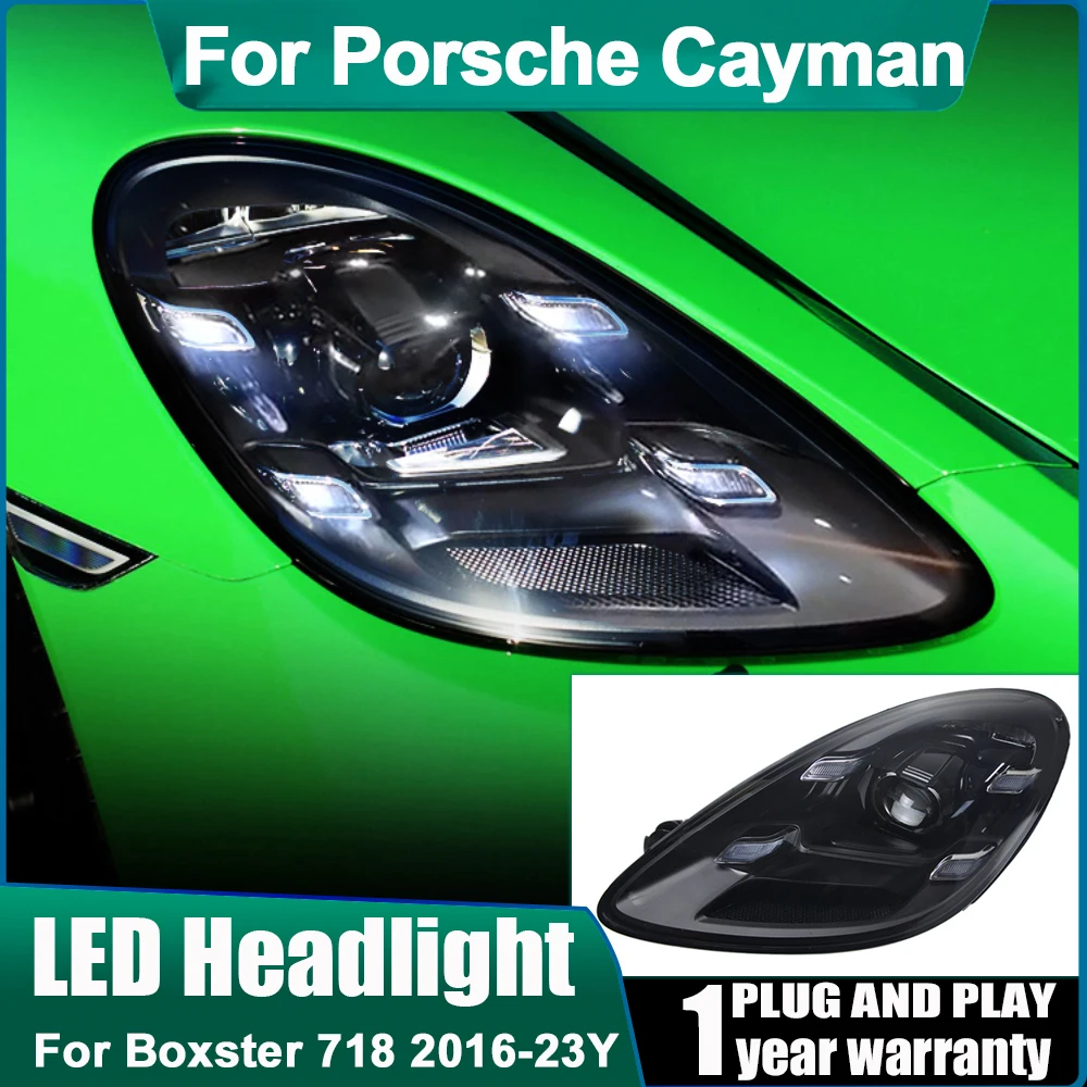 

Передние фары в сборе для Porsche Cayman Boxster 2016 2017 2018 2019-2024 718