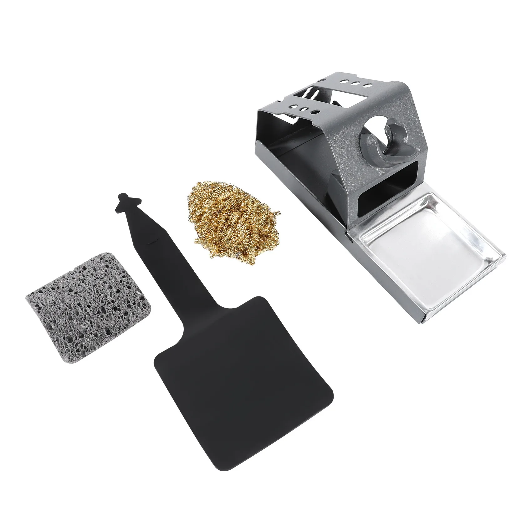 T12 Soldering Iron Station Stand Stable Welding Solder Iron Tips Holder with Insulation Pad Brass Wire Ball Tip soldering iron station
