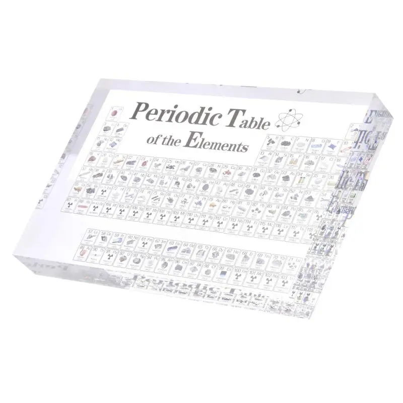 Tavola Periodica Con Elementi Reali Tavola Periodica Degli Elementi Elemento Chimico-Tavola Periodica Acrilica Regali Di Compleanno