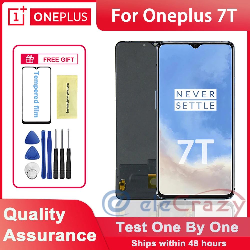 

Original Super AMOLED 6.55" LCD Display For OnePlus 7T LCD Display Touch Screen Digitizer Assembly for 1 + 7T Replacement parts