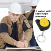 Measuring Tape Mini 3FT Steel Measuring Tape Chain Easy To Read Fractions Quick Lock Measurement Tape For Designer Decorator 5