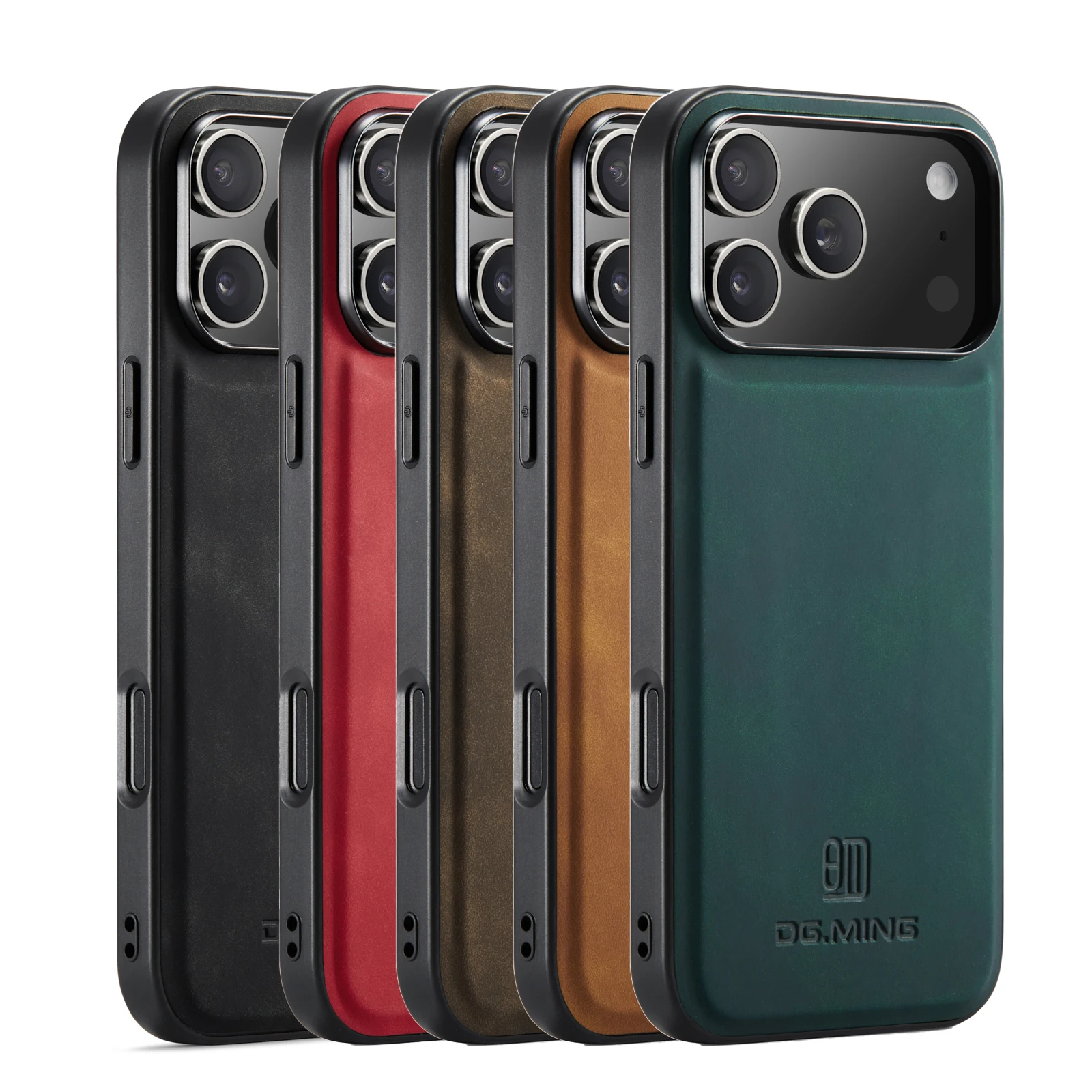 Magnetic Genuine Leather Case with Mag-safe Wireless Charging & Shockproof Design