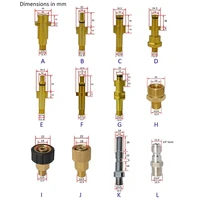 Metal Adapter Foam Nozzle Foam Generator Foam Gun High Pressure Washer Soap Foamer for Nilfisk Karcher Huter Elitech Lavor 1