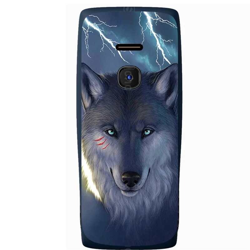 Custodia Verniciata Con Cover Posteriore In Silicone Tpu Morbido Per Nokia 8210 4G