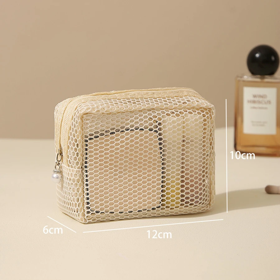 Large Capacity Breathable Travel Toiletry Bag with Drawstring