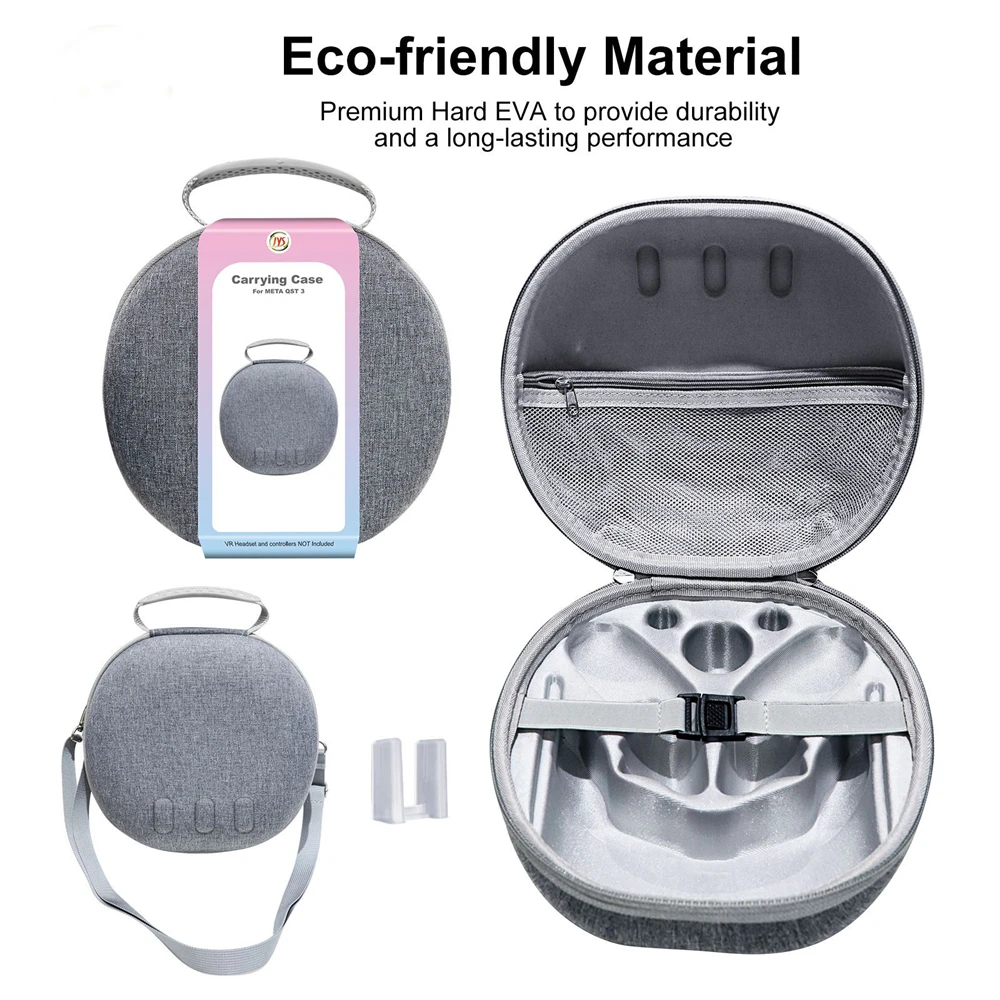 

New VR Carrying Case Compatible For Meta Quest 3 Compatible For Quest 3 Hard Large Space Bag VR Accessories
