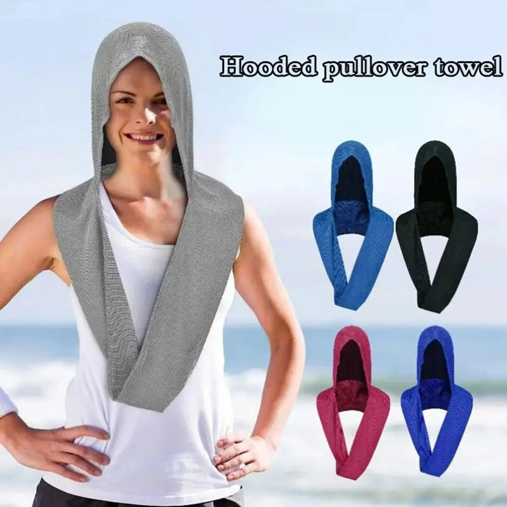 

Fast Drying Cooling Hoodie Towel Super Absorbent U-shaped Quick Drying Cloth Sun Protection Lightweight Beach Towel