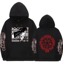 

90s Hellsing Alucard Vampire Hunter Anime Hoodie Men Women Long Sleeve Hoodies Casual Male Sweatshirt Man Harajuku Streetwear