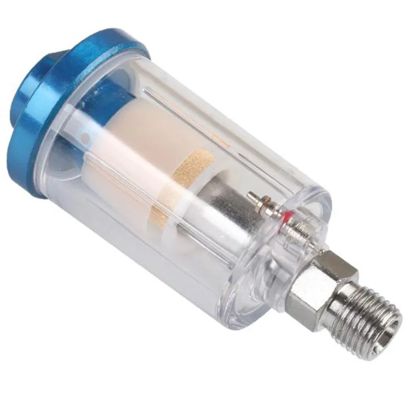 1PC Spray Gun Air Regulator Gauge In-line Oil Water Trap Filter Separator Pneumatic Tools For Airbrush