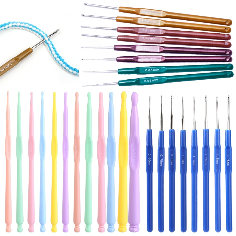 

MIUSIE 8/12 шт./набор, пластиковые крючки для вязания, яркие крючки для вязания, инструменты для шитья, набор аксессуаров для рукоделия