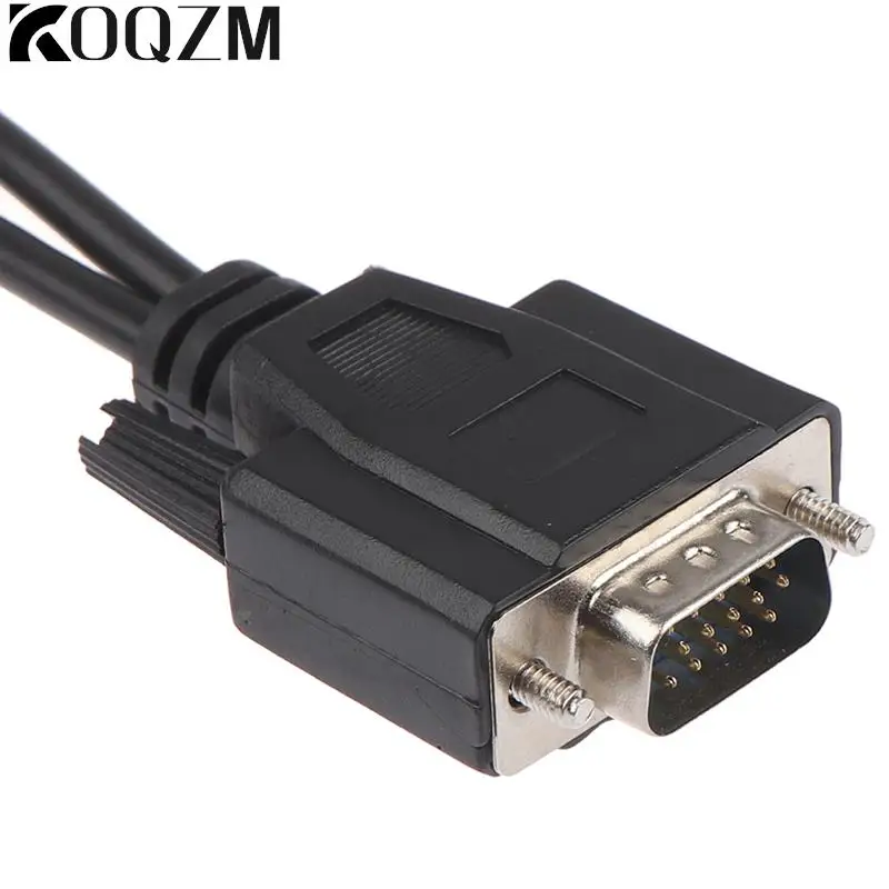 15Pin VGA Male To 2 Vga Svga Female Adapter Splitter Vga Cable Vga Cable Adapter Video Monitor Cable