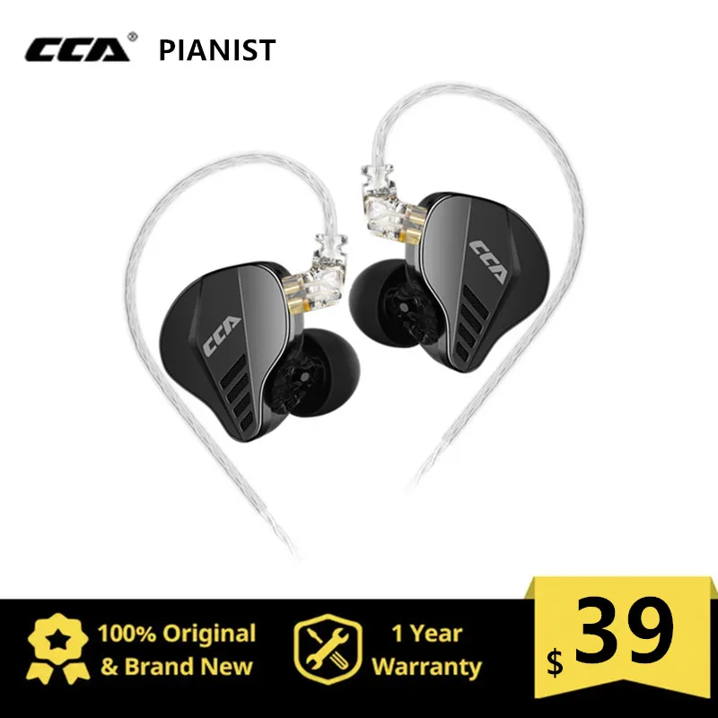 Cuffie Cablate In Metallo Per Pianista Cca Auricolari Per Monitor Auricolari Hifi Bass Cuffie Dual- Dynamic Ad Alte Prestazioni