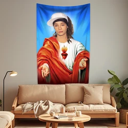 Rock Singer Jesus Tom Bill Kaulitz Tapestry Tokio Hotel Funny Home Decoration Wall Hanging Covering Bedroom Dormitory Background
