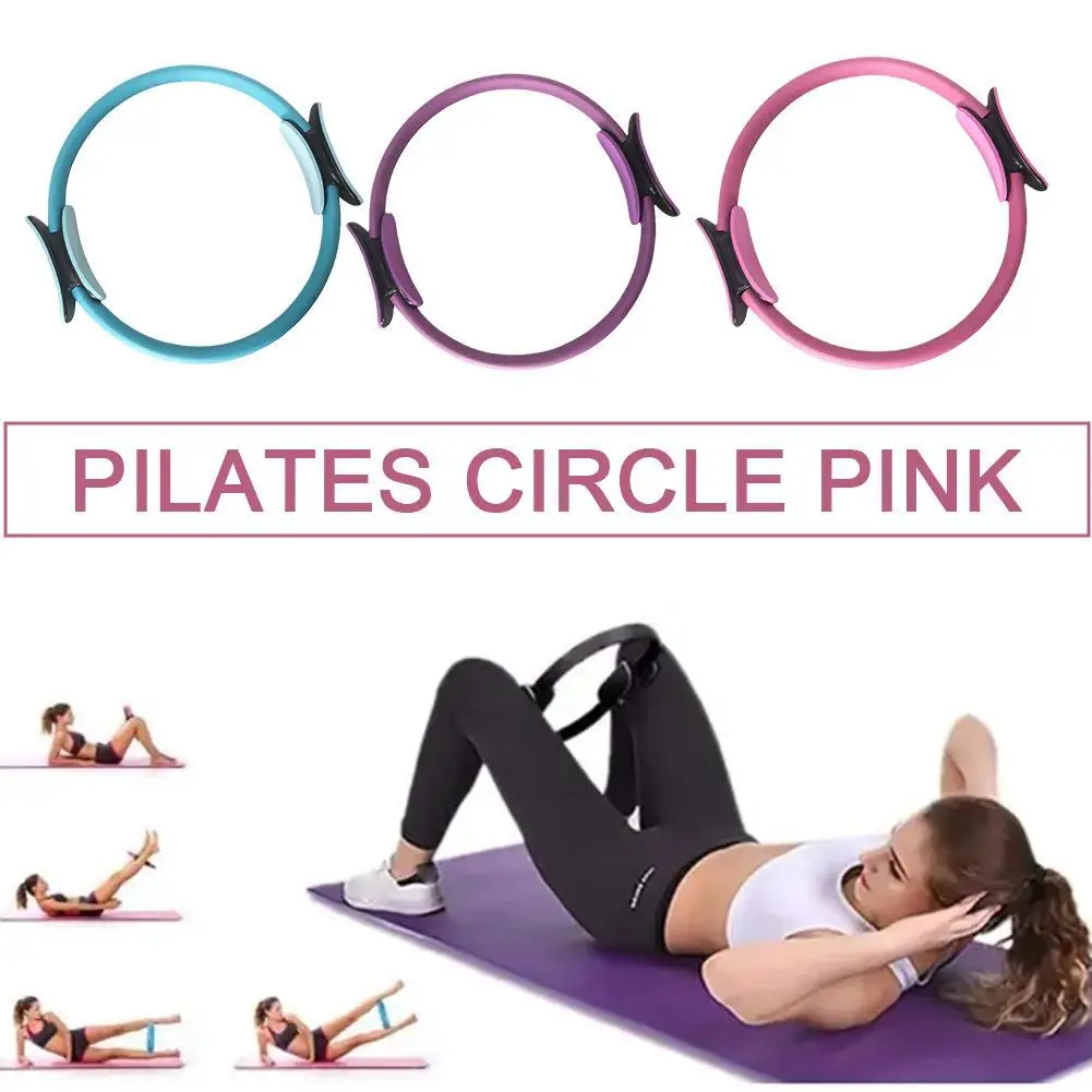 Yoga Fitness Circle Pilates Women Girl Exercise Home Resistance elasticity  Yoga Circle Gym Workout Pilates Accessories