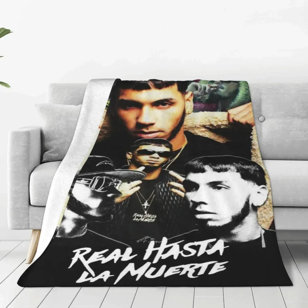 

Anuel AA Hip Hop Singer Blankets Coral Fleece Plush Winter Breathable Lightweight Throw Blankets for Sofa Car Quilt
