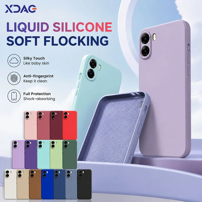 Silicone Phone Cases with Enhanced Camera Protection and Soft Microfiber Lining