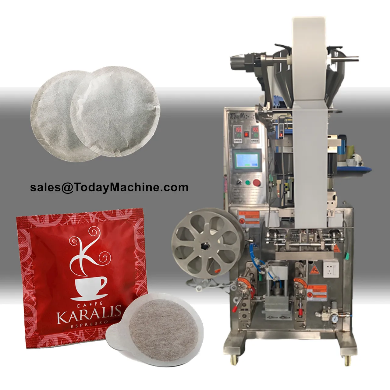 Automatic Small Coffee Pod Filter Paper Packaging Round Tea Bag Packing ...