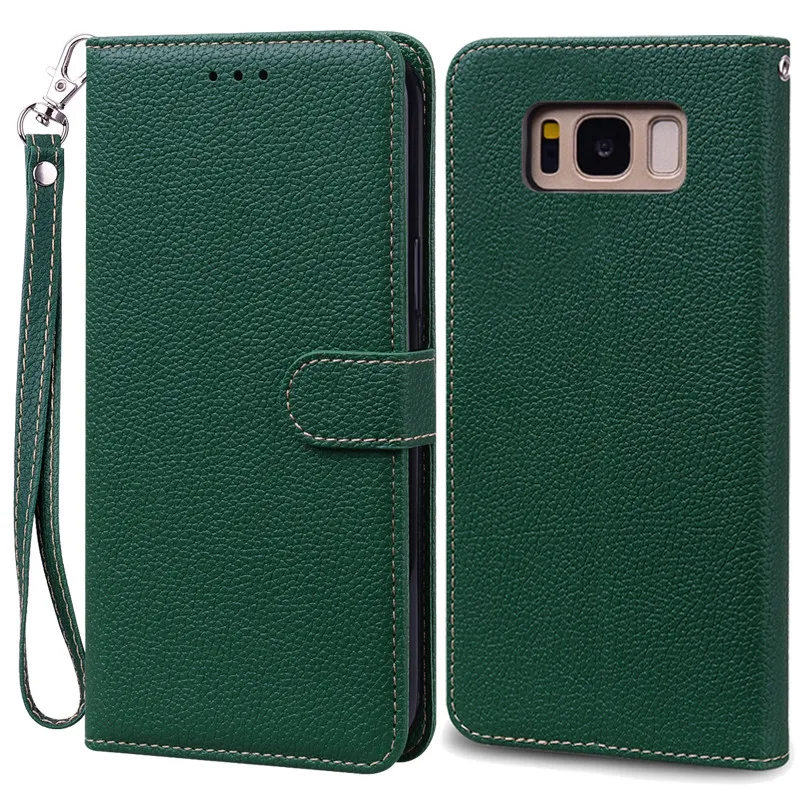 Luxurious Leather Wallet Flip Case for Samsung Galaxy S8 Plus