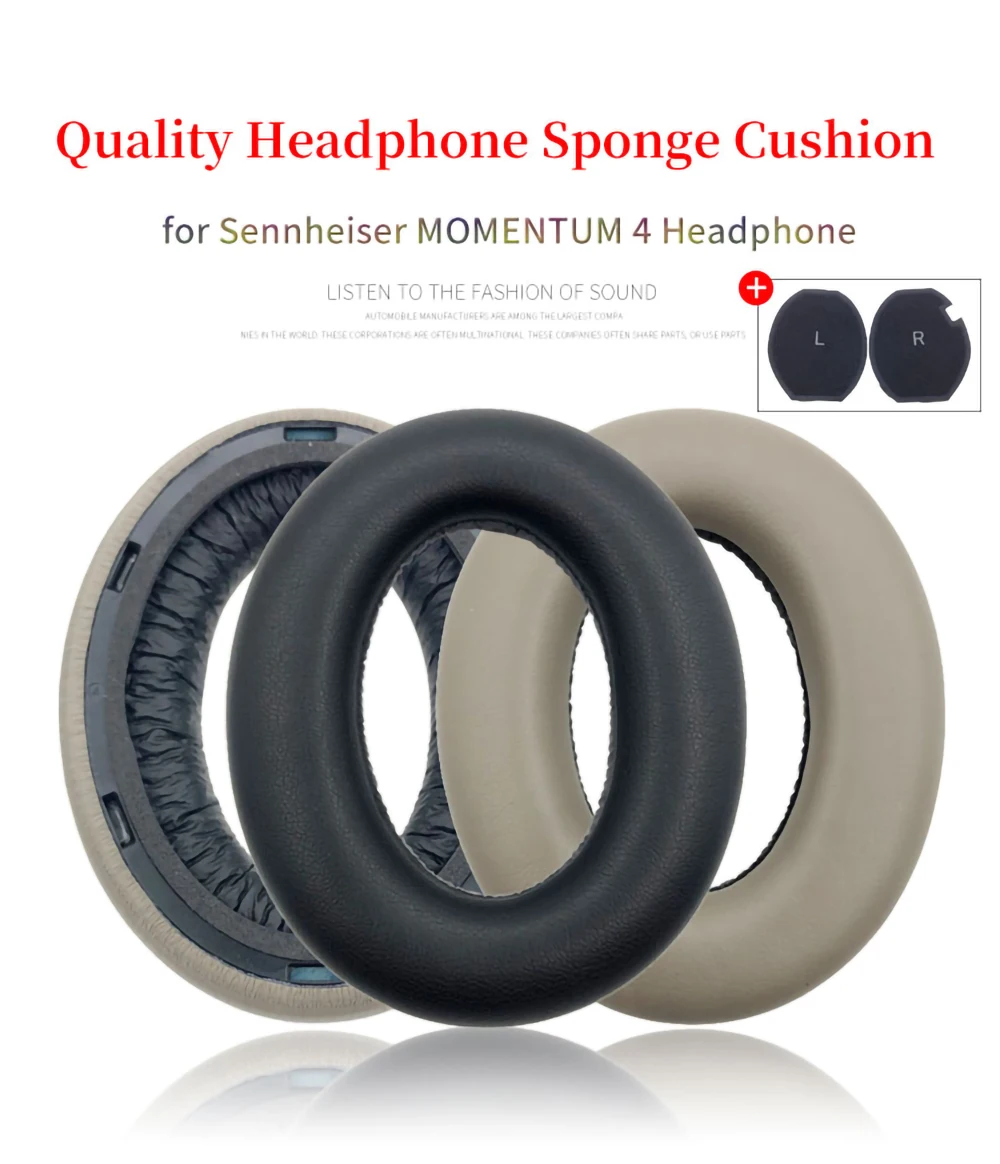 Ear Pads For Sennheiser Momentum 4.0 Headphone Cushion MOMENTUM4 Headset Foam Earpads Replacement Sponge Earmuffs Headbeam Cover