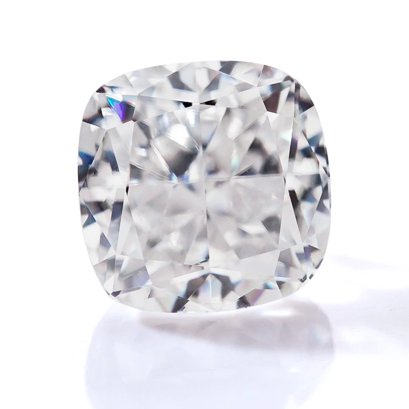 Moissanite Stone Ice Crushed Cut Cushion Vvs1 D Color Loose Lab Grown Diamond Con Pietre Preziose Certificato Gra All'Ingrosso
