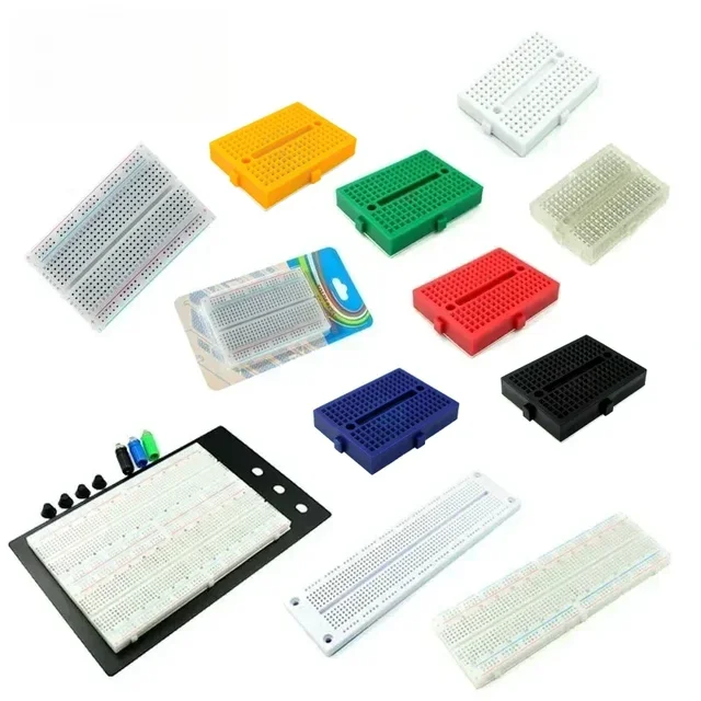 MB-102 Breadboard 400 700 750 830 Holes Solderless PCB SYB-170 Mini Test Board ZY-204 Bread board Jumper Wire Diy Electronic Kit