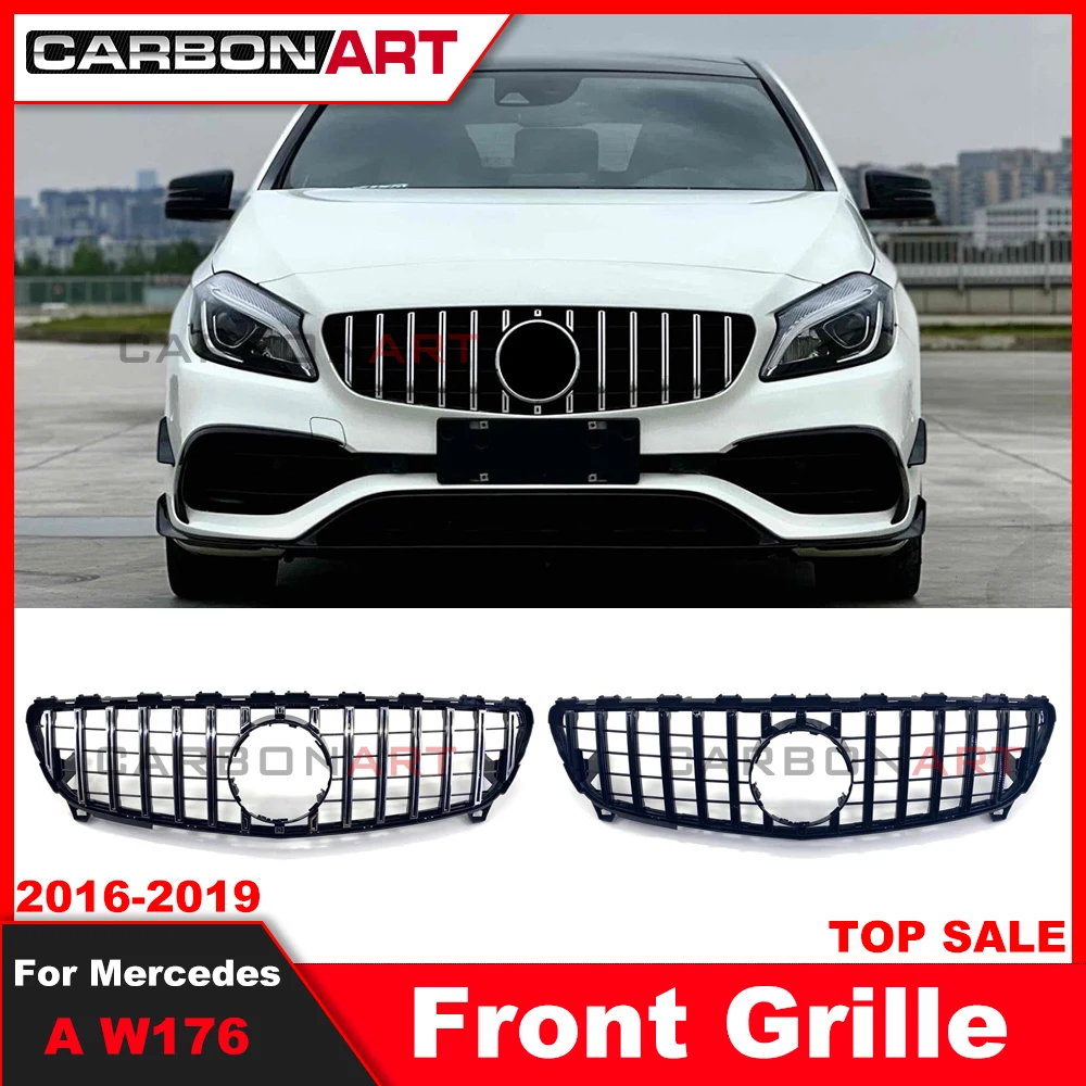 

2016-2018 A класс W176 GT сетчатая Передняя решетка для Mercedes w176 A класс A180 A200 A260 A45 Автозапчасти для тюнинга