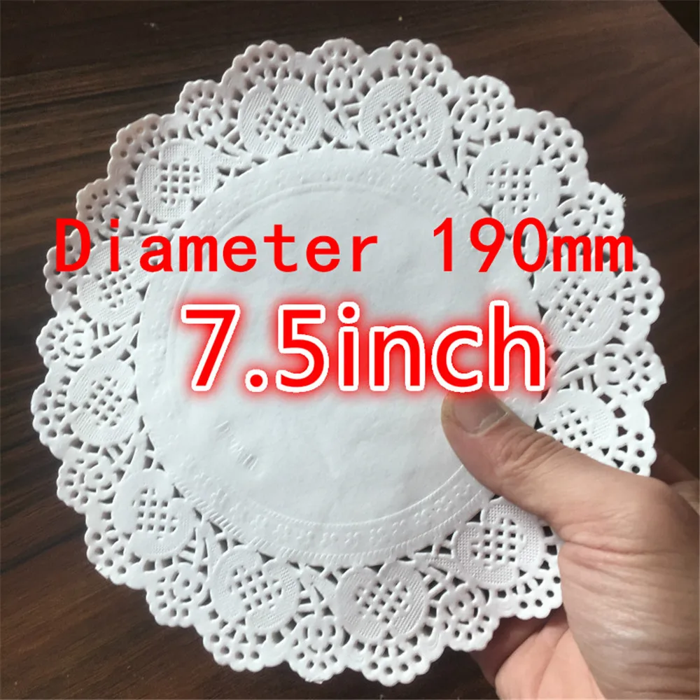 100 Pack  4 Paper Doilies, Lace Doilies Round Paper Placemats White