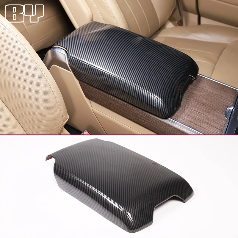 car-central-control-armrest-box-protective-cover-carbon-fiber-interior-car-accessories-for-range-rover-sport-vogue-2023-2024