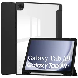 Premium Shockproof Stand Smart Case for Samsung Galaxy Tab A9 Plus 8.7 - 2023 Edition (Black)