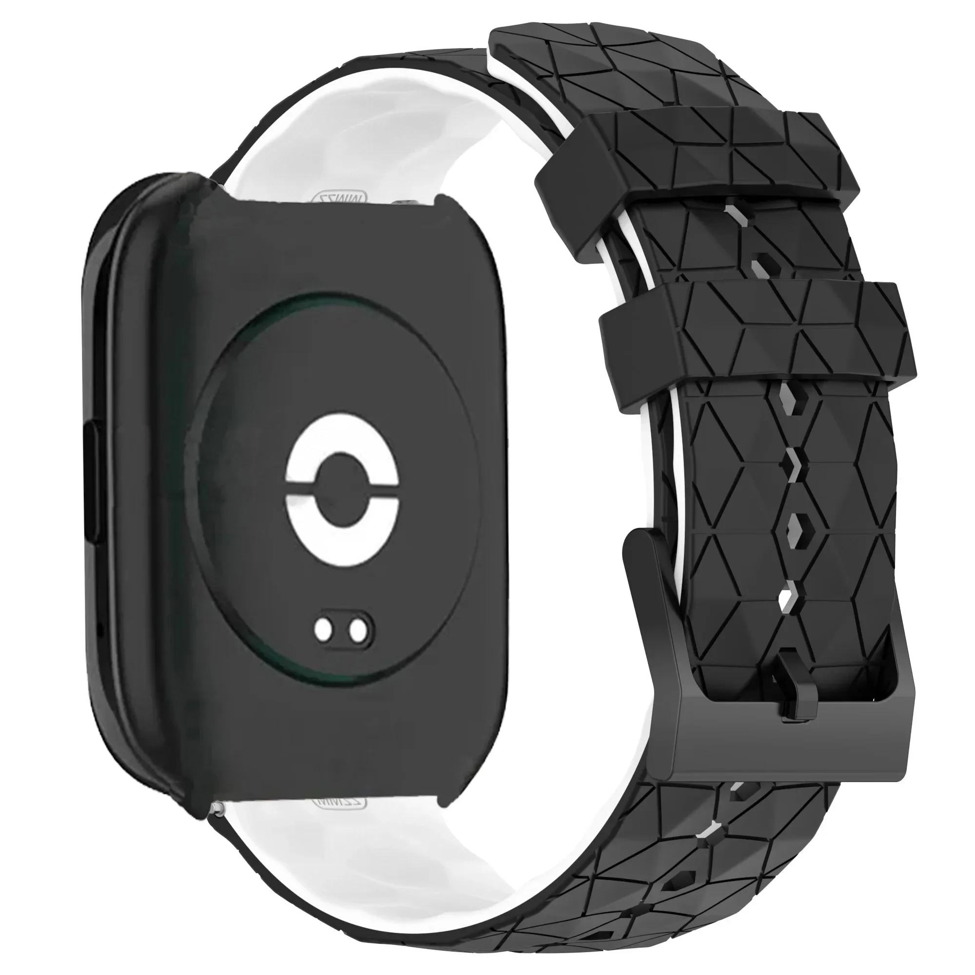 Silicone Sports Band with Soccer Print for Smartwatch Replacement Strap