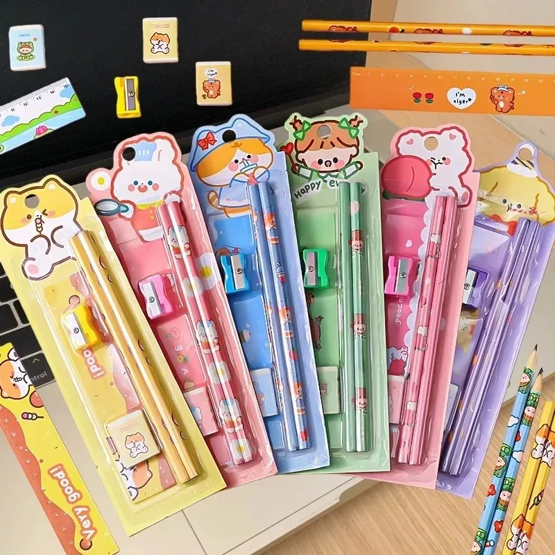 2026년 신제품 5종 학생 문구 세트, 개학 선물 상자 (어린이, 학생, 가정 학습용, 학기 시작 상품, 어린이 생일 선물)