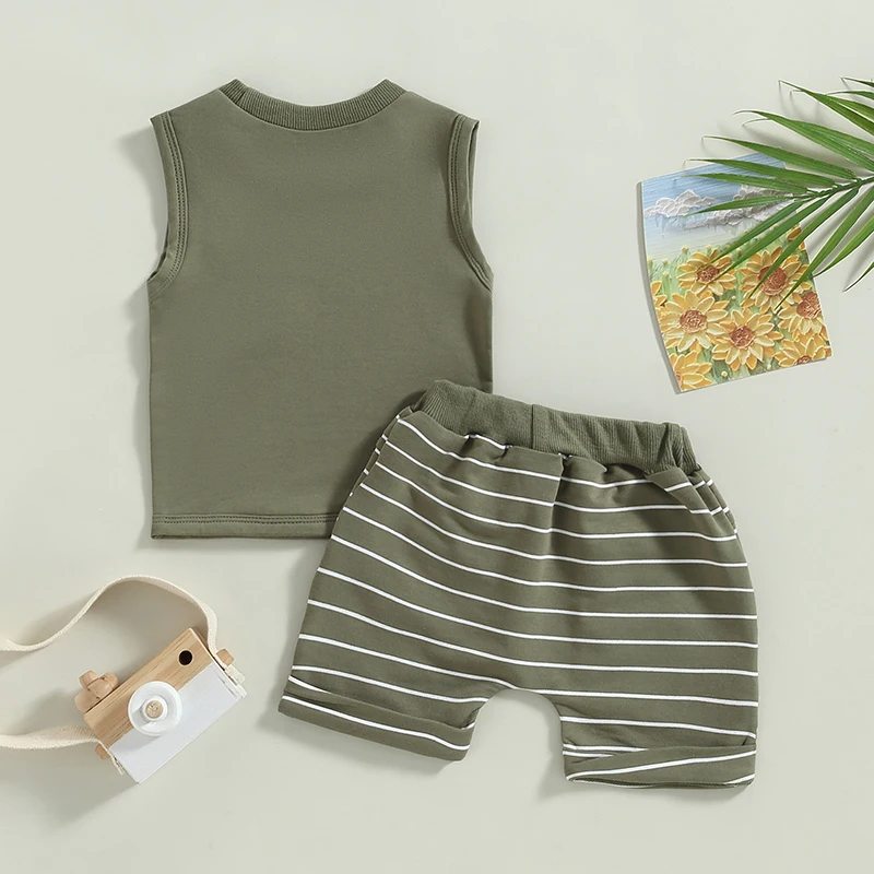 New Summer Baby Boys Clothes Children Boys Vest Shorts 2Pcs/Sets Infant Outfits Toddler Casual Sports Costume Kids Tracksuits