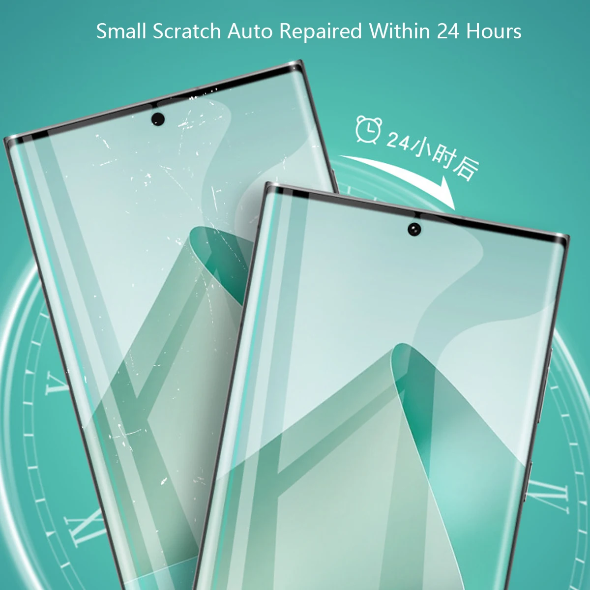 Self-Healing HD Screen Protector Set with Matte Finish and Installation Tool - Pack of 4