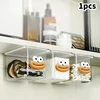 Drawer Style Storage Box Under The Mirror Cabinet Transparent Bathroom Cotton Stick Makeup Cotton Bathroom Pull-Out Storage 5
